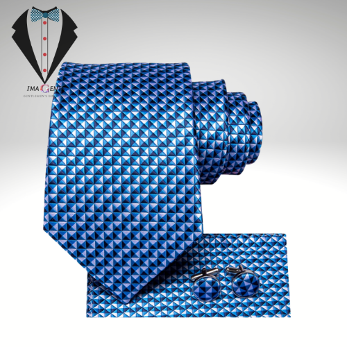 Blue Striped Novelty Tie