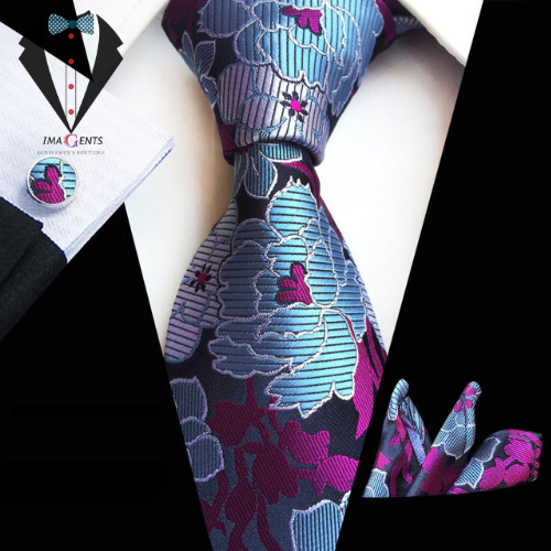 Fashion Floral Silk Tie Set