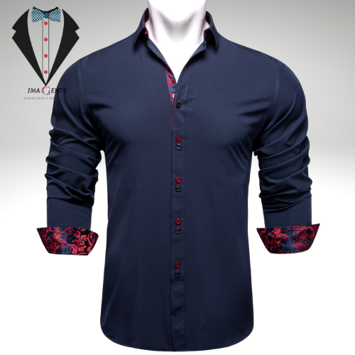 Solid Long Sleeve Dress Shirt