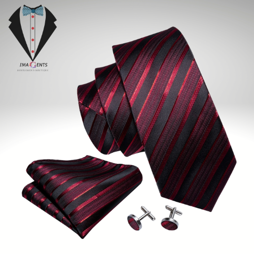 Striped Silk Tie Set